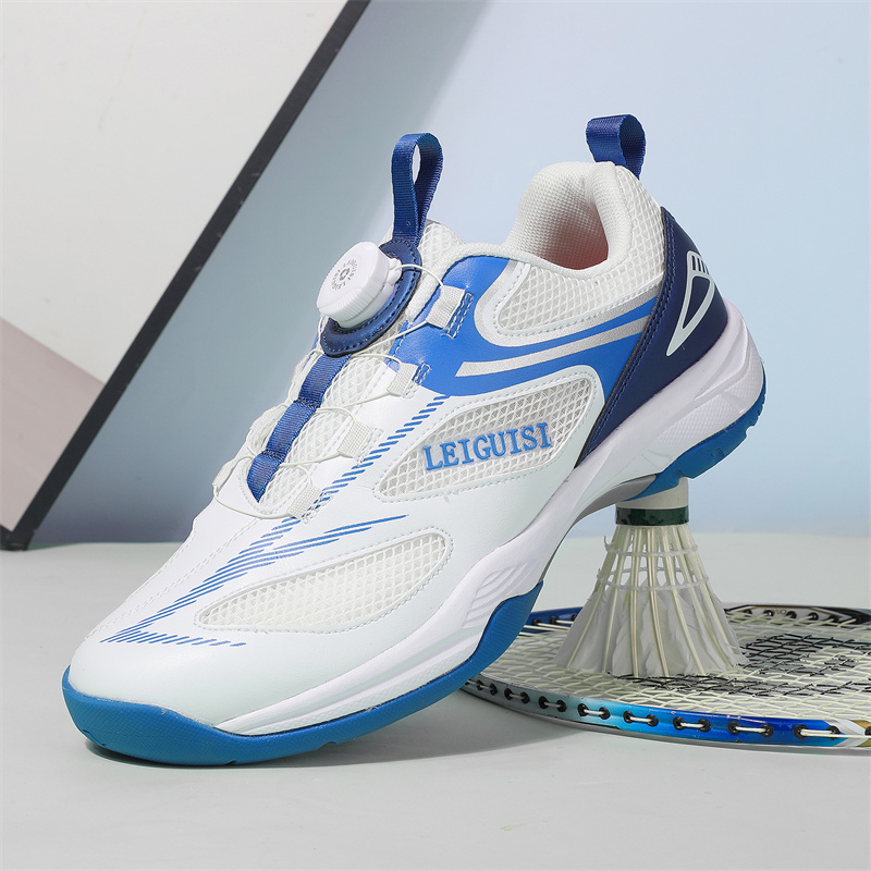 Table Tennis Basic - Paar tennisschoenen met roterende gesp Tiener