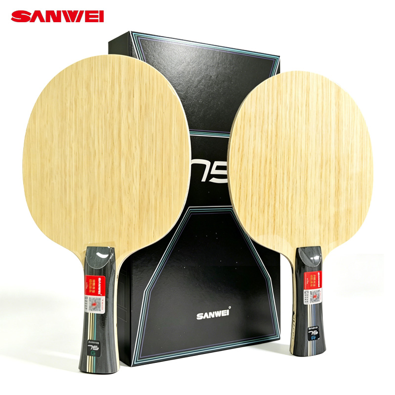 Table Tennis Eleven - SANWEI 75R 75G Tafeltennisblad Professioneel 5+2