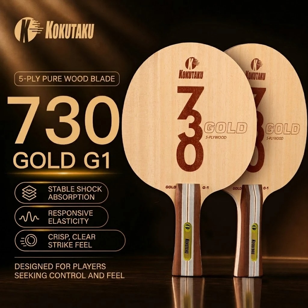 Table Tennis Rubber - Kokutaku Tafeltennisbat FL 730 G1 5-laags