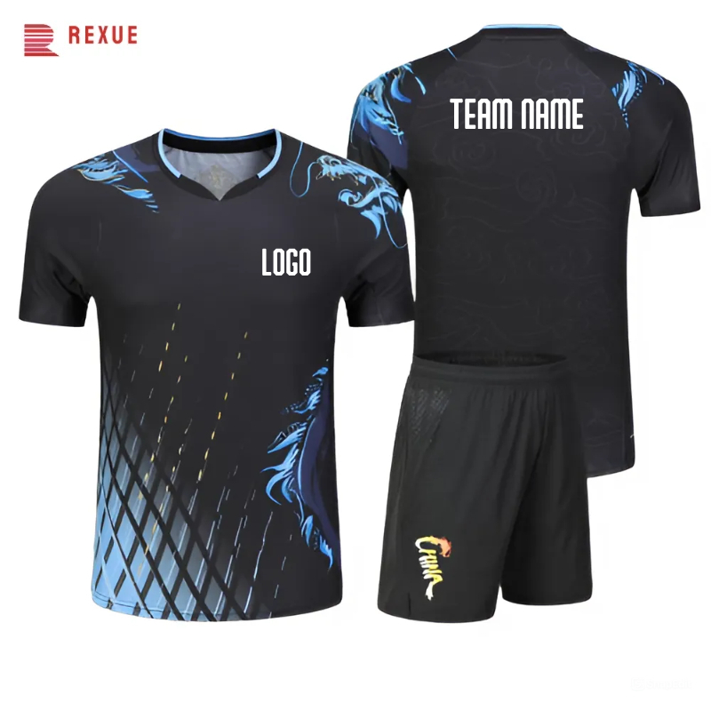 Table Tennis Uniform - Print Badminton Tennis T-Shirt Voor Mannen