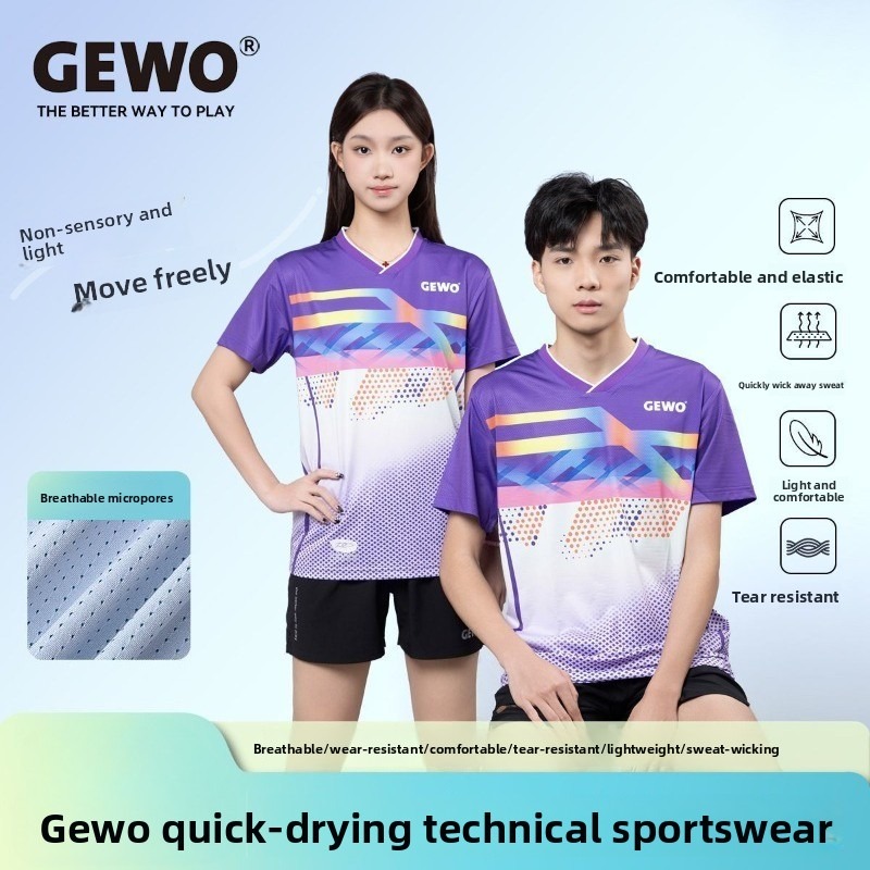 Table Tennis Uniform - Duits GEWO nieuw tafeltennis professionele sport