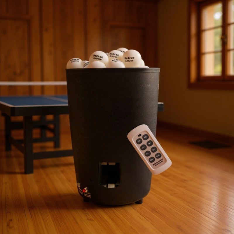 Robot Ball Machine - Draagbare tafeltennisbalmachine Automatisch, oplaadbare pingpongrobot-lanceerinrichting met