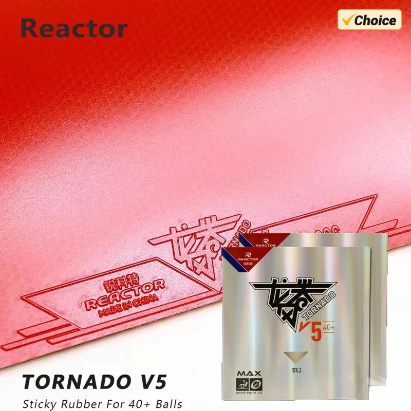 Table Tennis Rubber - REACTOR Tornado V5 Tafeltennisrubber Sticky Loop