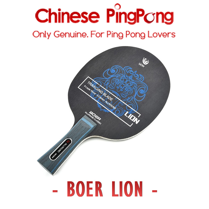 Table Tennis Defense - Originele Boer Leeuw Tafeltennisblad Carbon Racket