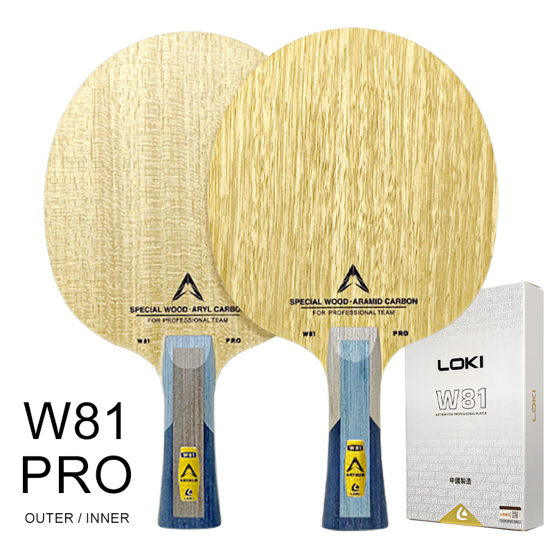 Table Tennis Eleven - LOKI W81 Pro-serie Tafeltennisblad Binnenste Buitenste