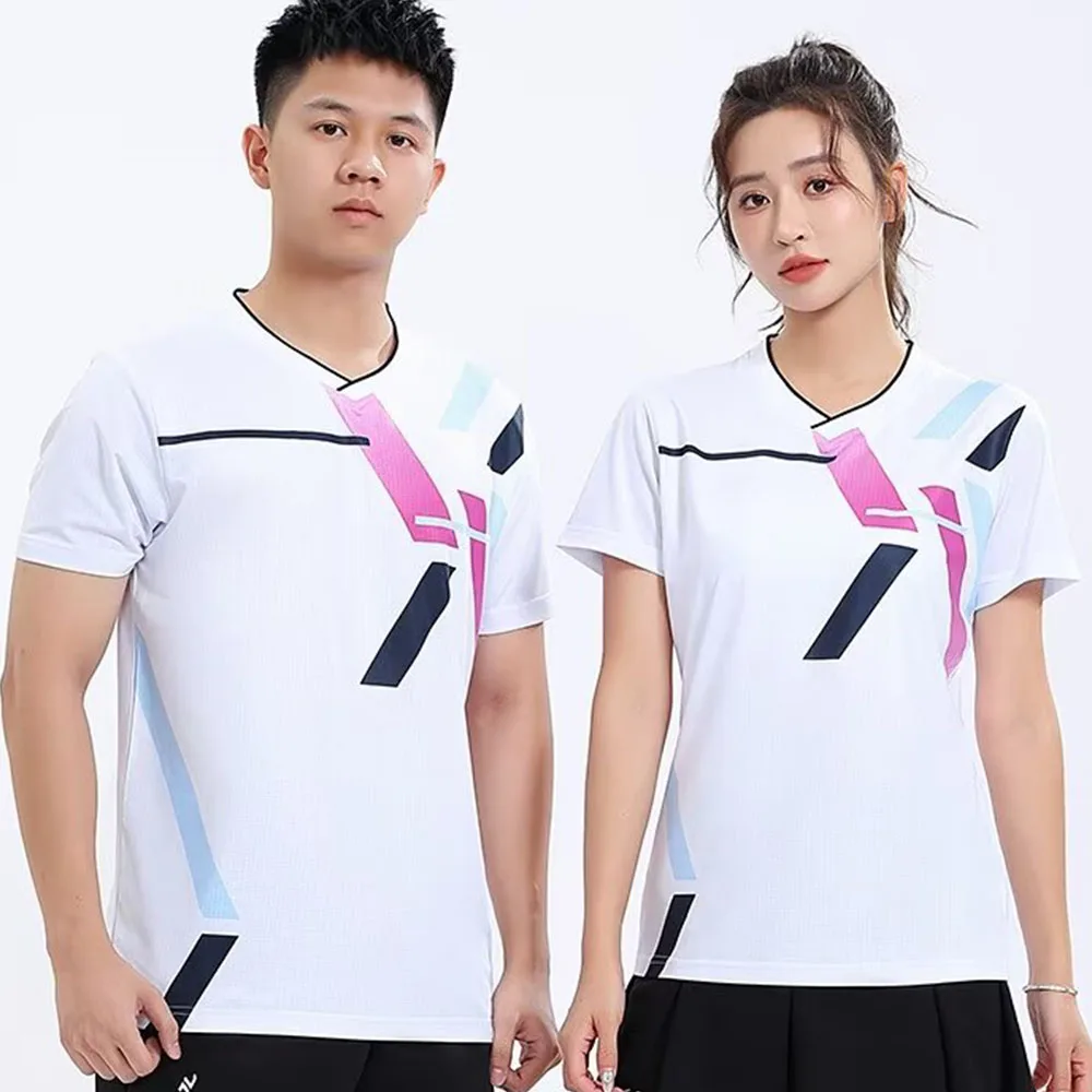 Table Tennis Uniform - Badminton T-shirt voor heren Dames Sneldrogend