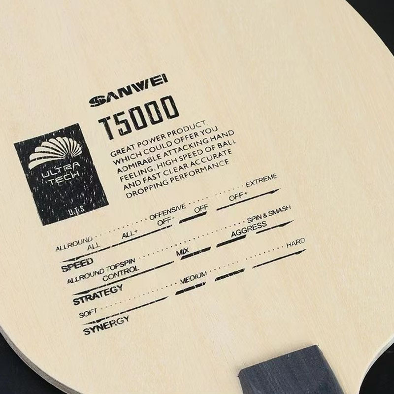 Table Tennis Eleven - Originele Sanwei T5000 Tafeltennis Blade 5