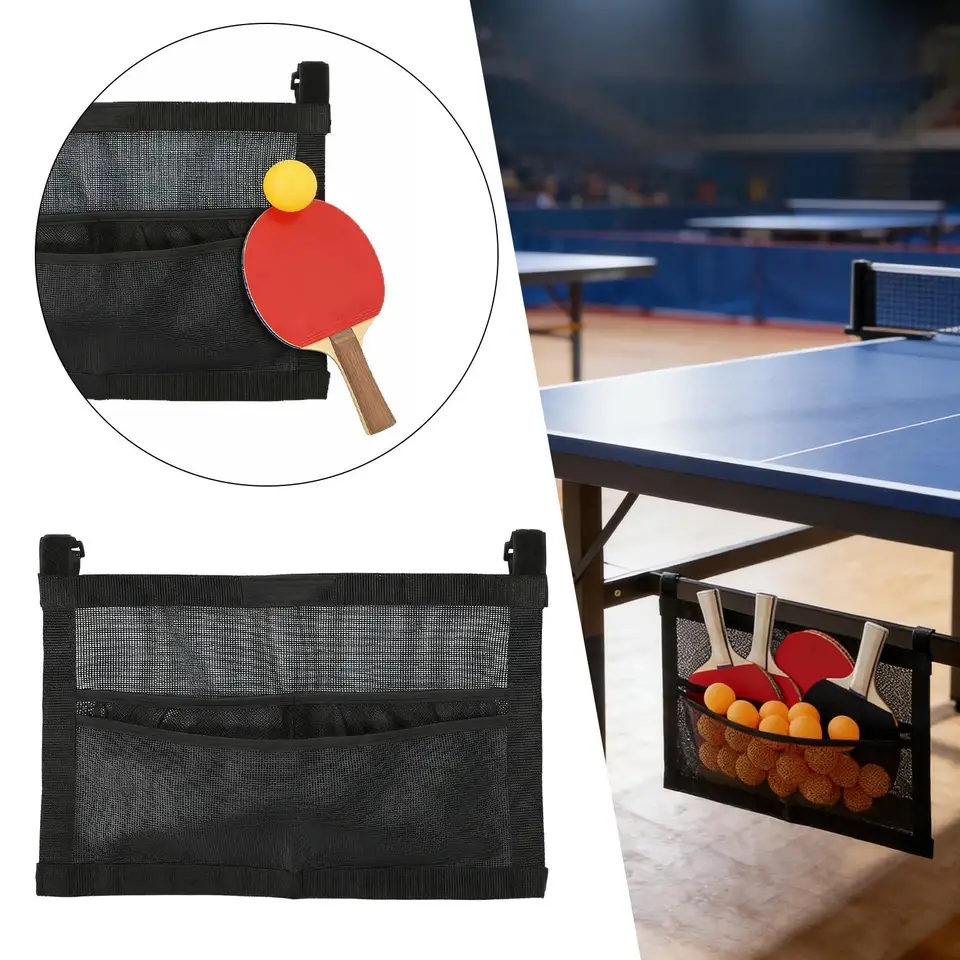 Table Tennis Balls - Nieuwe Mesh Pingpongbalhouder Grote tascapaciteit Tafeltennisbalorganizer