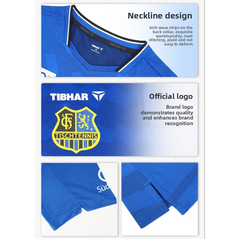 TIBHAR tafeltennis sportkledin - Table Tennis Uniform recensie en prijs