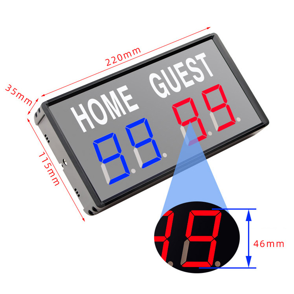 4-cijferig LED elektronisch sc - Table Tennis Scoring recensie en prijs