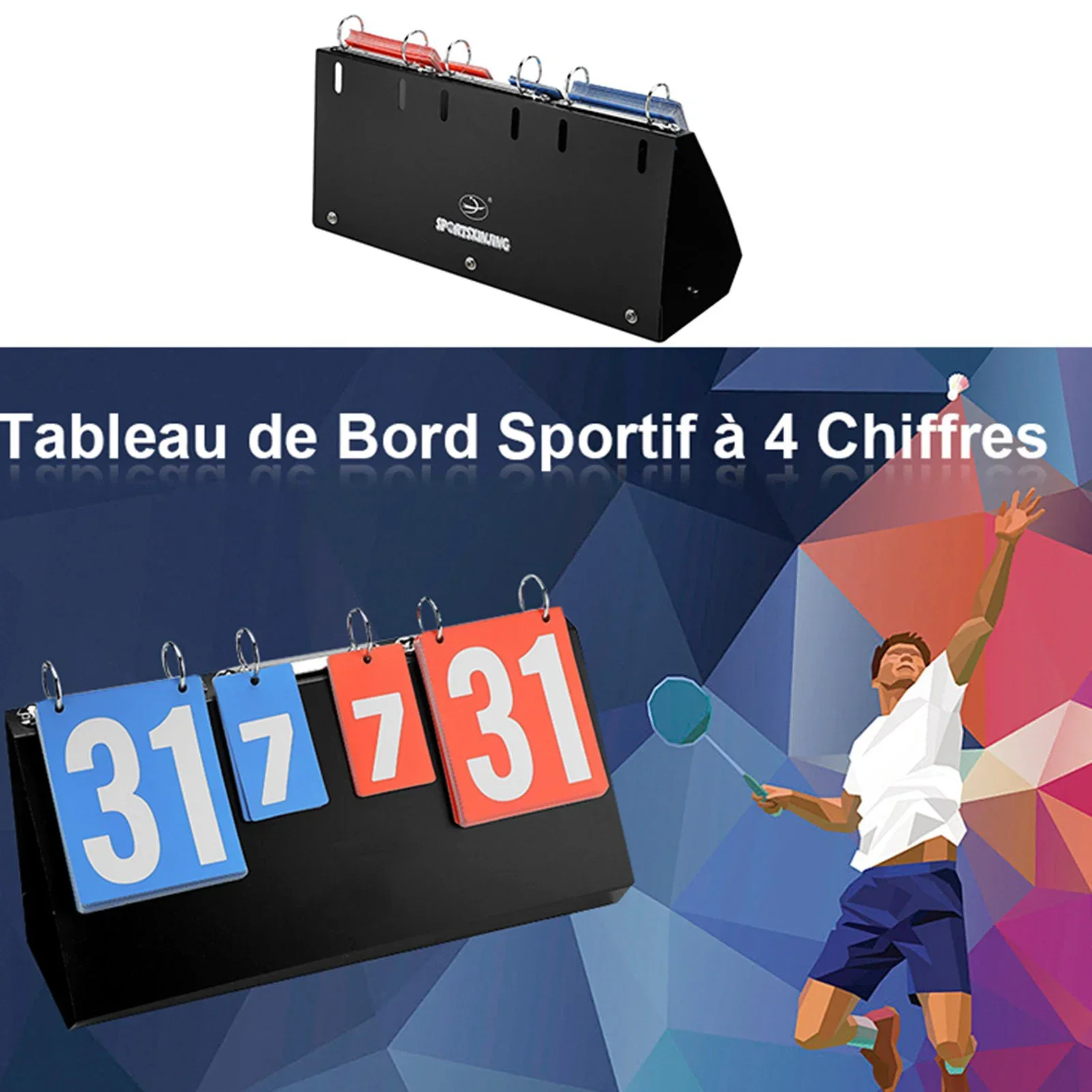 4-cijferig scorebord voor spor - Table Tennis Scoring recensie en prijs