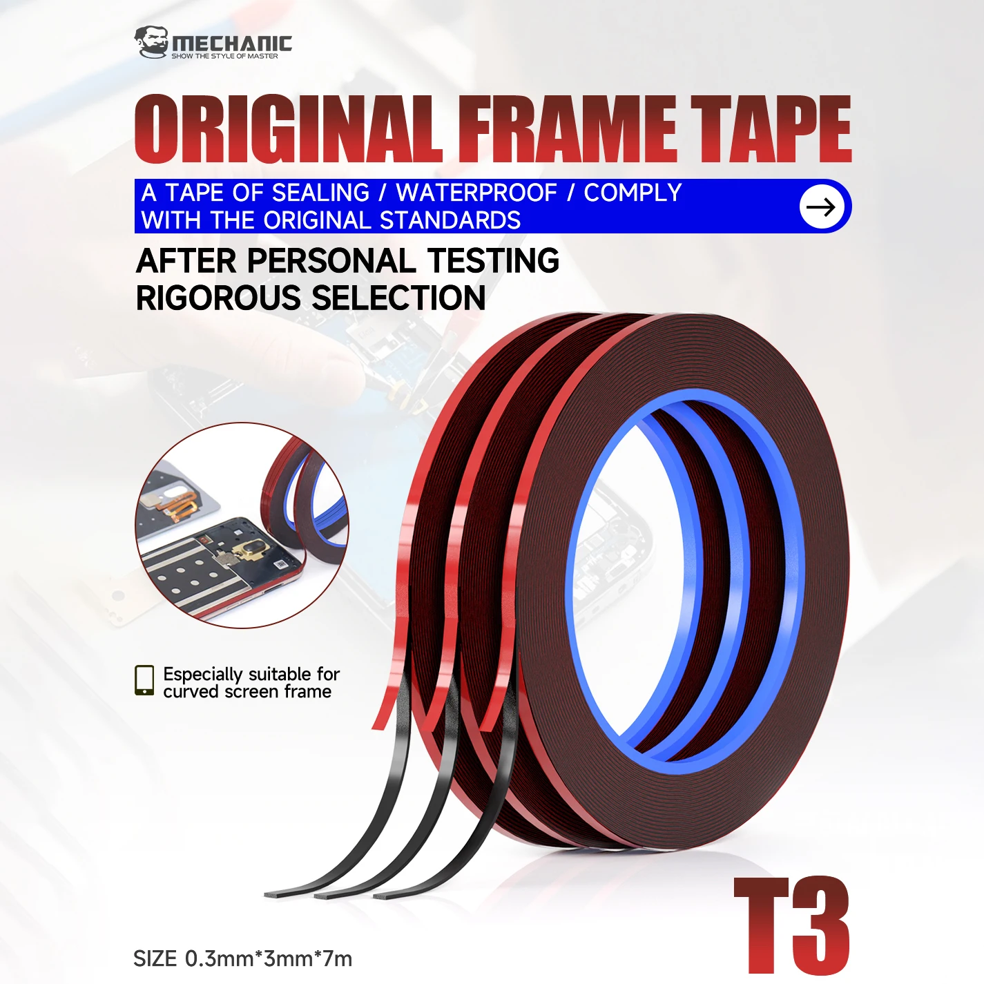MONTEUR T3 3mm Rand Scherm Fra - Rubber Cleaner Foam recensie en prijs