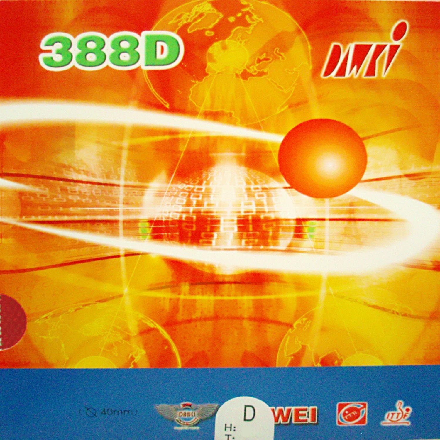 Originele dawei 388D vreemde l - Table Tennis Defense recensie en prijs