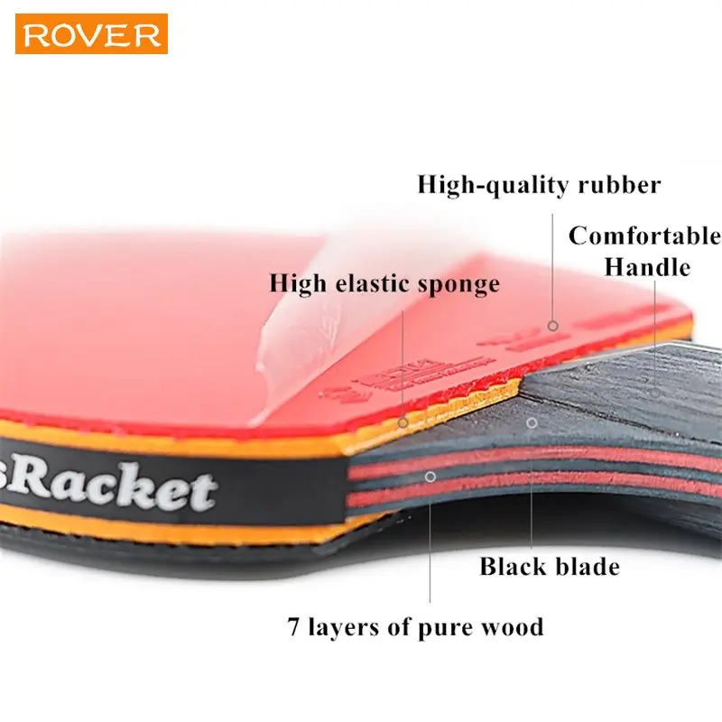 5/6 Ster Tafeltennis Racket 2  - Table Tennis Bat Butterfly recensie en prijs
